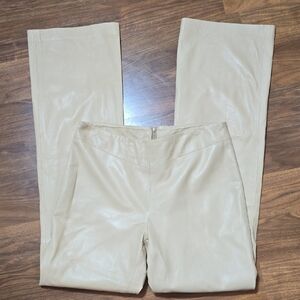 Workshop Tan Leather Pants